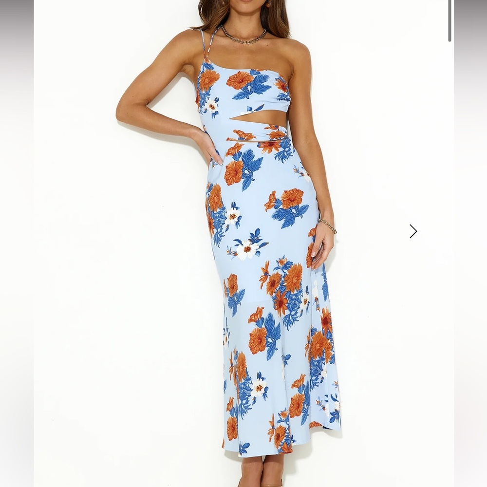 Hello Molly Find Your Style Midi Dress Blue